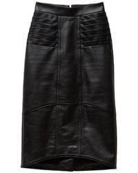 Versace - Nappa Midi-Rok - Lyst