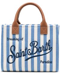 MC2 Saint Barth - Midi Vanity Striped Tote Bag - Lyst