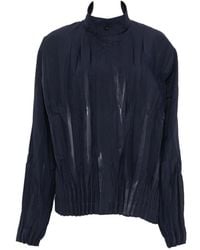 Issey Miyake - Pleated-Design Jacket - Lyst