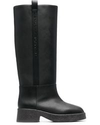 Stella McCartney - Logo-Detail Chunky Boots - Lyst