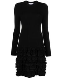 Moschino - Long-Sleeve Drop-Waist Dress - Lyst