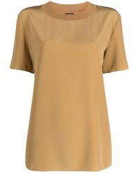 JOSEPH - T-Shirt Van Satijn-Zijdemix - Lyst