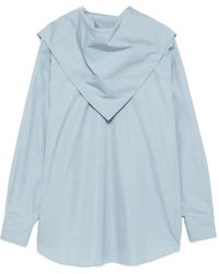 Ami Paris - Chemise À Col Montant - Lyst