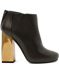 Lanvin - Sculptural-Heel Ankle Boots - Lyst