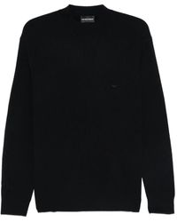 Emporio Armani - Wool Crewneck Jumper - Lyst