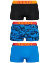 DIESEL - Damien-D-Pop Logo-Waistband Boxers (Set Of Three) - Lyst