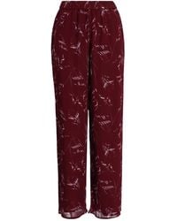 ARMANI EXCHANGE - Foliage-Print Trousers - Lyst