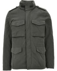 Aspesi - Minfield Multi-Pocket Epaulette Jacket - Lyst