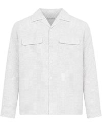 sunflower - Check-Pattern Flap-Pocket Shirt - Lyst