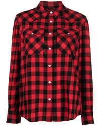 Woolrich - Checked Cotton Flannel Shirt - Lyst