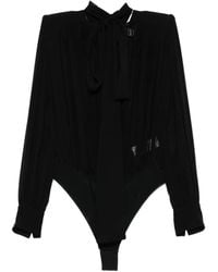 Elisabetta Franchi - Silk Bodyshirt - Lyst