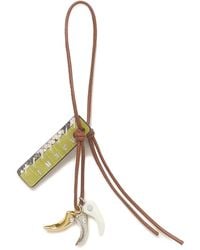 Marni - Leather Keyring With Wolf's Tooth Charms - Lyst