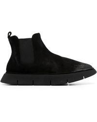 Marsèll - Suede Round-Toe Slip-On Boots - Lyst