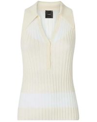 Pinko - Geribbelde Polotop - Lyst