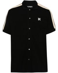 Palm Angels - T-shirt en coton à détails en crochet - Lyst