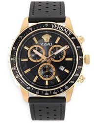 Versace - Greca Chrono 44Mm Watch - Lyst