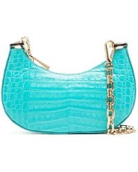 MARIA OLIVER - Crocodile-Embossed Crossbody Bag - Lyst