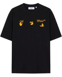 Off-White c/o Virgil Abloh - T-Shirt En Coton À Logo Imprimé - Lyst