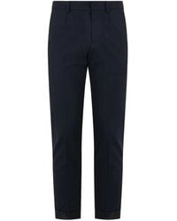 Moorer - Pressed-Crease Turn-Up Trousers - Lyst