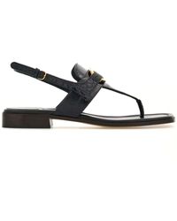Ferragamo - Gancini-buckle Leather Sandals - Lyst
