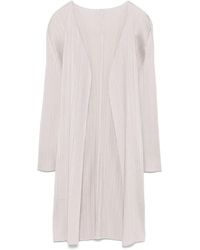 Pleats Please Issey Miyake - Plissé Cardigan - Lyst
