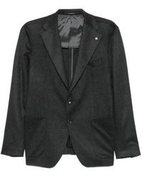 Tagliatore - Single-Breasted Notched-Lapel Blazer - Lyst