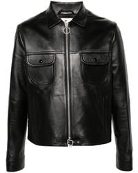 Courreges - Leather Trucker Jacket - Lyst