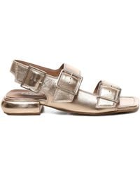 Carmens - Buckle-Strap Square-Toe Sandals - Lyst
