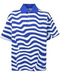 Martine Rose - Ego Ss Striped Polo Shirt - Lyst