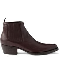 Prada - Bottines Chelsea En Cuir À Détail De Soufflet 55 Mm - Lyst