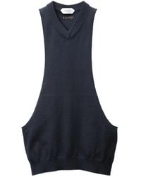 Versace - Cotton Knit Tank Top - Lyst