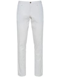 BOSS - Logo-Plaque Slim-Fit Trousers - Lyst