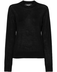 DSquared² - Embroidered Logo Wool Jumper - Lyst