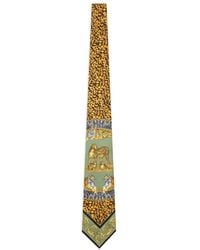 Versace - Animal-Print Silk Tie - Lyst