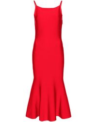 Alexander McQueen - Square Neck Mermaid Dress - Women's - Polyamide/polyester/elastane/viscose - Lyst