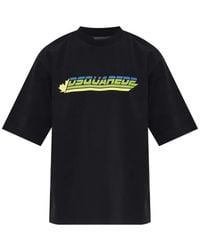 DSquared² - Logo-Print Loose-Fit T-Shirt - Lyst