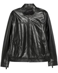 SERGIO MORETTI FIRENZE - Zip-Up Leather Jacket - Lyst