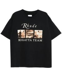 Rhude - Graphic-Print T-Shirt - Lyst