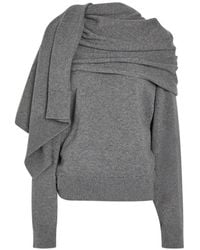ARMARIUM - Jersey Alida Drapeado Con Efecto De Pañuelo - Lyst