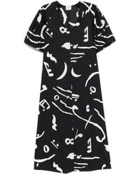 Alysi - Abstract-Print Maxi Dress - Lyst