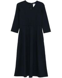 Max Mara - Three-Quarter Sleeve Flared Dress - Lyst