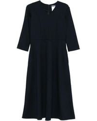 Max Mara - Three-Quarter Sleeve Flared Dress - Lyst