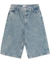 Sandro - アシッドウォッシュ デニムショーツ - Lyst