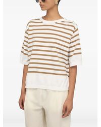 Semicouture - Aurora Striped Sweater - Lyst