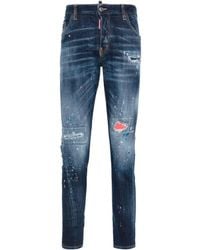 DSquared² - Gerade Sexy Twist Jeans im Distressed-Look - Lyst