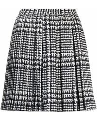 Ermanno Scervino - High-waisted Houndstooth Skirt - Lyst