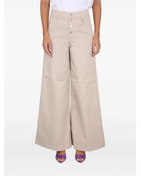 Department 5 - Yoko Buttoned Wide Trousers - Lyst
