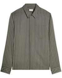 Dries Van Noten - Striped Zip Shirt - Lyst