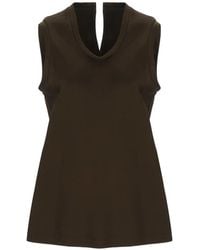 Carven - V-Neck Top - Lyst