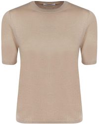 Max Mara - Short Sleeve Knitted Top - Lyst